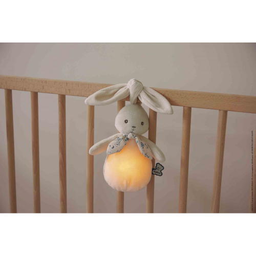 Luce notturna in peluche coniglietto crema