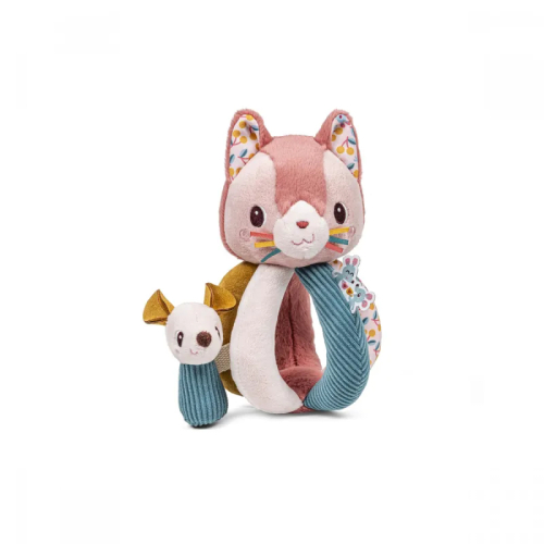 Sonaglio con manici Jeanne il gatto | Lilliputiens