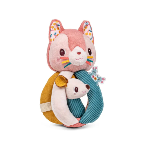 Sonaglio con manici Jeanne il gatto | Lilliputiens