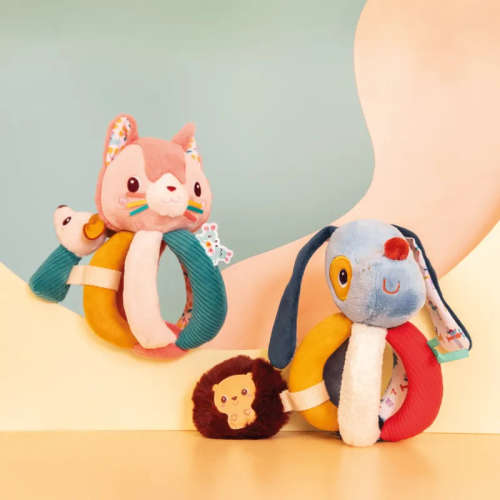 Sonaglio con manici Jeanne il gatto | Lilliputiens