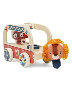 Camion dei pompieri Jack in legno