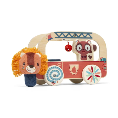 Camion dei pompieri Jack in legno