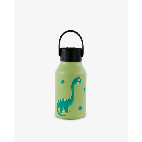 Borraccia termica in acciaio inox 350 ml con cannuccia coperta -Braquiosaurus