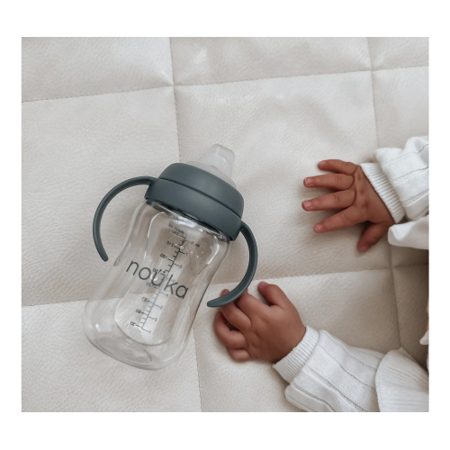Tazza Transitional Sippy + Cannuccia con Peso 240ml - Bloom