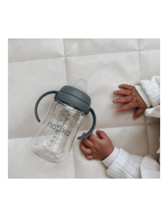 Tazza Transitional Sippy + Cannuccia con Peso 240ml - Soft Blush 2