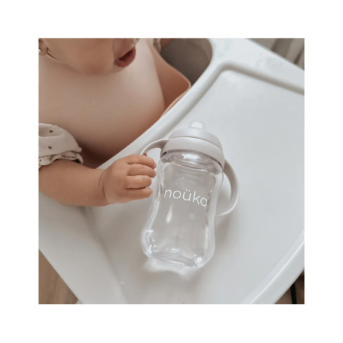 Tazza Transitional Sippy + Cannuccia con Peso 240ml - Soft Blush