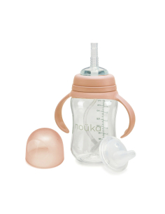 Tazza Transitional Sippy + Cannuccia con Peso 240ml - Soft Blush