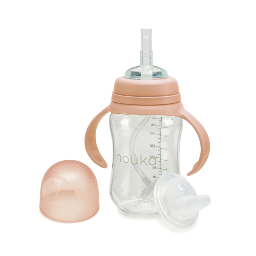 Tazza Transitional Sippy + Cannuccia con Peso 240ml - Soft Blush