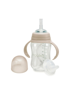 Tazza Transitional Sippy + Cannuccia con Peso 240ml - Soft Sand