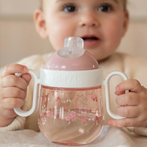 Bicchiere antigoccia con manici e beccuccio - 200 ml Fairy Garden