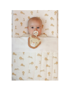 Coperta trapuntata da culla 70×100 cm – Safari Leo 2