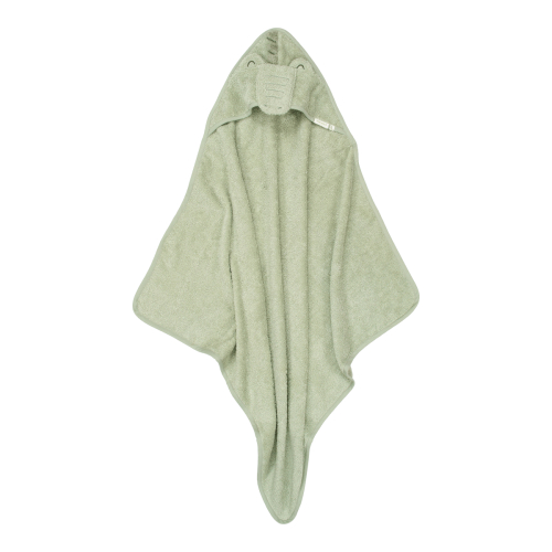 Telo bagno con cappuccio Coccodrillo 75×75 cm