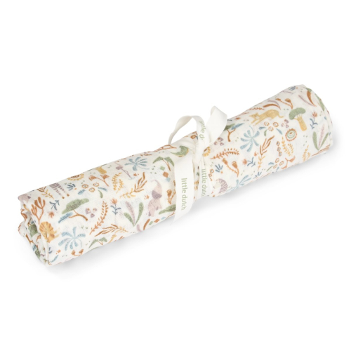 Mussola grande in cotone 120×120 cm – Safari Wonders