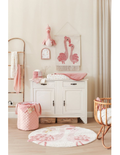 Mussola grande in cotone 120×120 cm – Blooming Safari 2