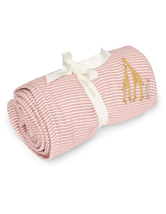 Set regalo nascita Giraffa – mussola, bavaglino e doudou 2