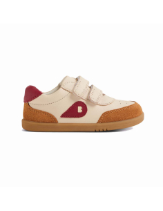 Scarpe Bobux I-Walk Champ - Chalk Caramel Tibetan Red