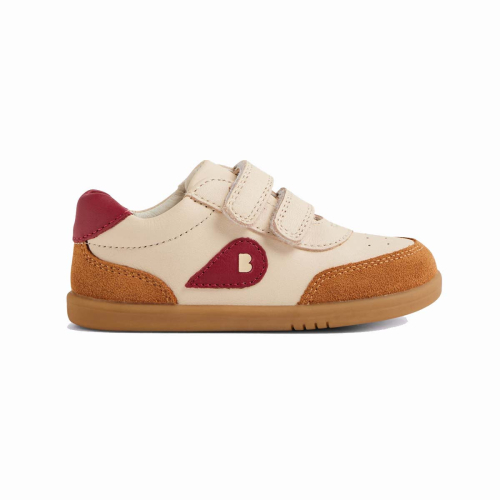 Scarpe Bobux I-Walk Champ - Chalk Caramel Tibetan Red
