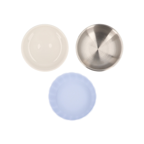 Ciotola in Ceramica con Protezione in Silicone Antiscivolo Powder Blue