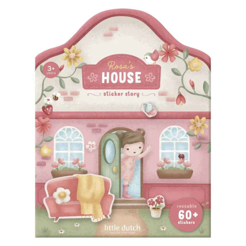 Libro con adesivi riutilizzabili – Rosa & Friends