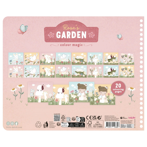 Libro da colorare magico – Rosa & Friends