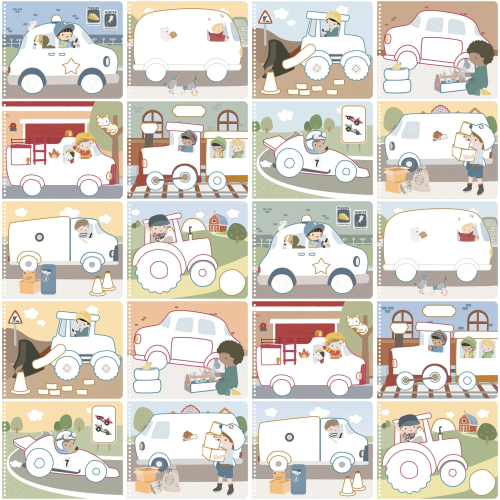 Libro da colorare magico – Jim & Friends