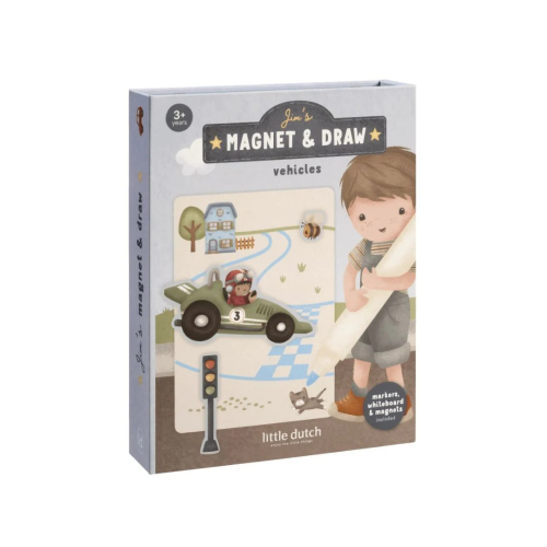 Libro magnetico delle attività – Veicoli di Jim