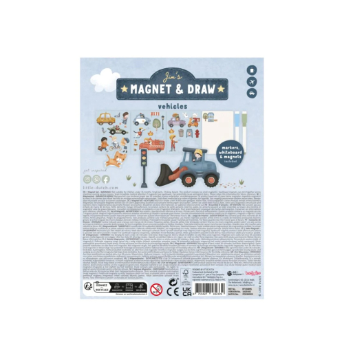 Libro magnetico delle attività – Veicoli di Jim