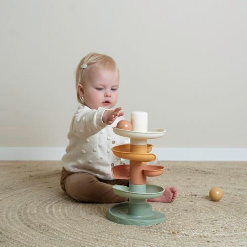 Torre a spirale con palline – Multicolore