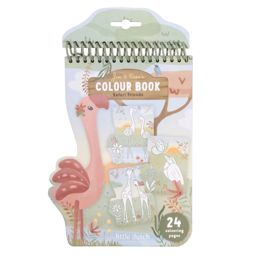 Libro da colorare Fenicottero – Safari Friends