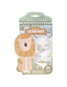 Libro da colorare Leone – Safari Friends