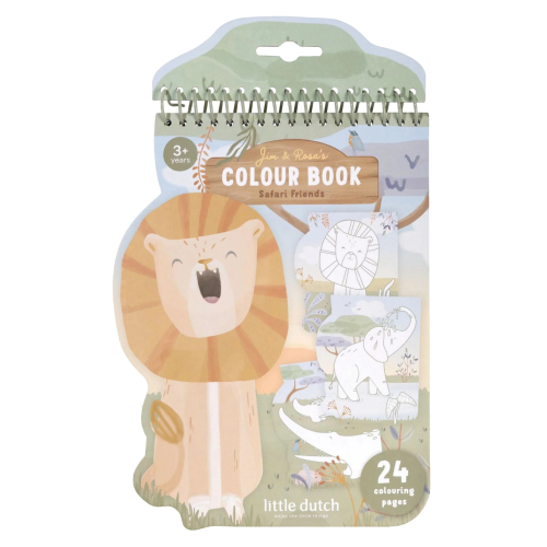 Libro da colorare Leone – Safari Friends