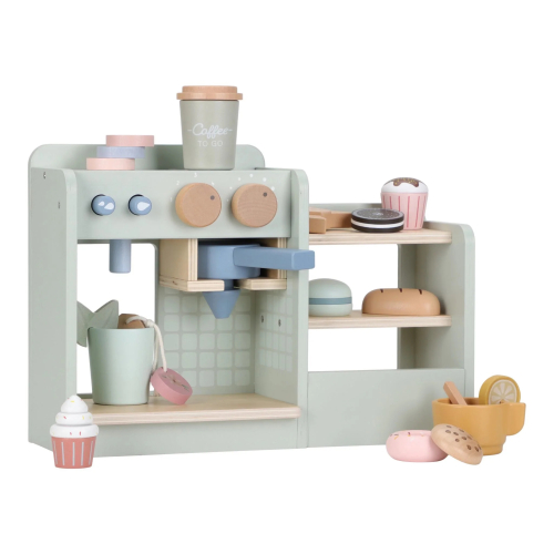 Angolo caffè e pasticceria in legno