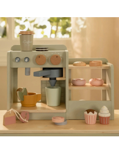Angolo caffè e pasticceria in legno 2