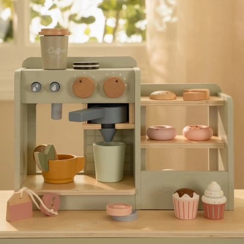 Angolo caffè e pasticceria in legno