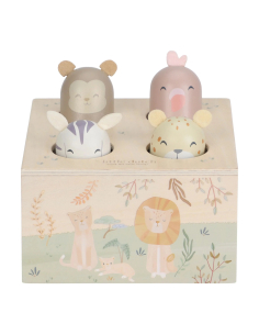 Gioco pop-up in legno – Safari Friends