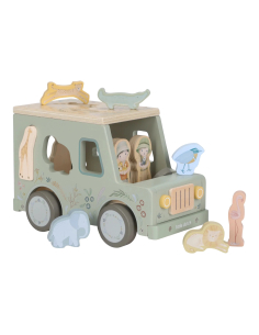 Cubo incastri Jeep in legno – Safari Friends