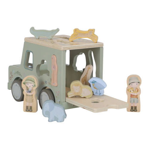 Cubo incastri Jeep in legno – Safari Friends