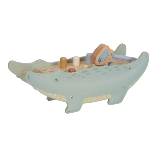 Banco martello Coccodrillo in legno – Safari Friends
