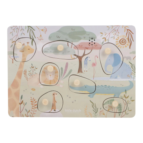Puzzle sonoro in legno – Safari Friends