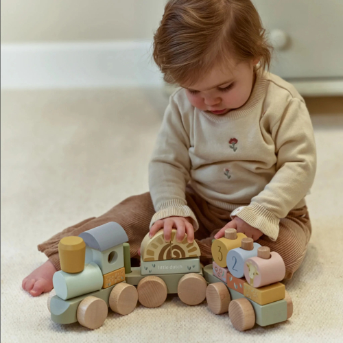 Trenino impilabile con blocchi – Safari Friends