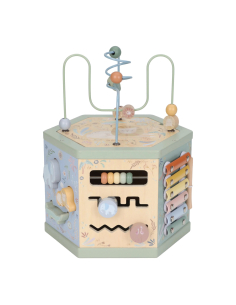 Cubo attività esagonale in legno – Safari Friends