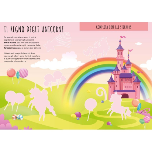 Stickers e attività. Gli unicorni