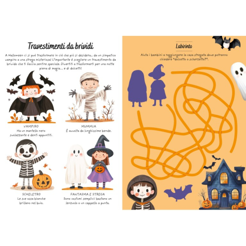 Sticker e attività. Halloween