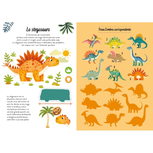 Sticker e attività. Dinosauri