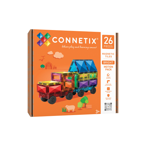 Connetix - 26 Pezzi - Pacco Movimento - Bright - 100% Plastica ABS Atossica