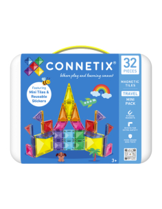 Connetix - Mini Pack da Viaggio - 32 Pezzi - 100% Plastica ABS Atossica