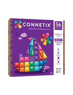 Connetix - 56 Pezzi - Pacco Iniziale - Bright - 100% Plastica ABS Atossica