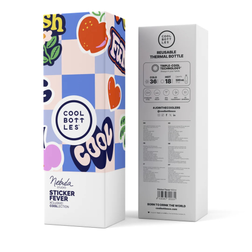 Borraccia termica Cool Bottle 500 ml – Sticker Fever