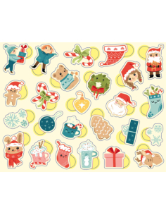 Baby adesivi Natale in latta | 300 pezzi 2