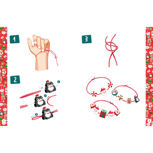 Braccialetti di Natale | Kit creativo con perline